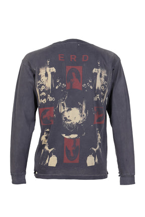 HOLLYWOOD COURONNNE LS T-SHIRT / ANTIQUE PURPLE