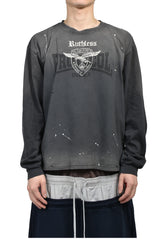 VINTAGE OVERDYED LONGSLEEVE (EXCLUSIVE) / BLK