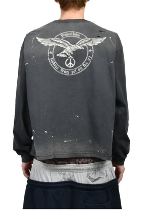 VINTAGE OVERDYED LONGSLEEVE (EXCLUSIVE) / BLK