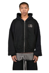 BORO ZIP HOODIE / BLK