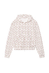 LAZY SUNDAY TERRY ZIP UP / STRAWBERRY BOW 