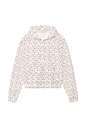 LAZY SUNDAY TERRY ZIP UP / STRAWBERRY BOW 