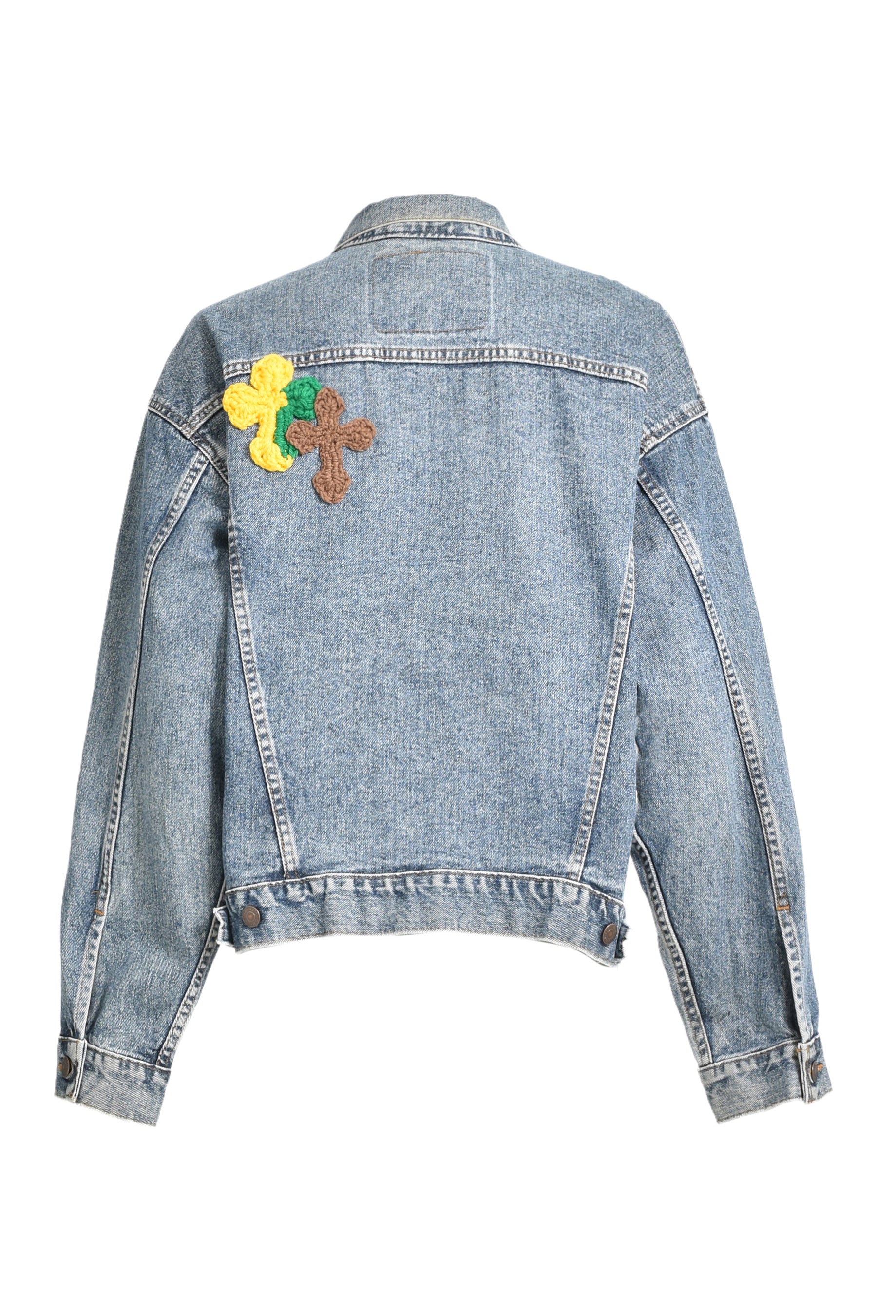 3D CROSS DENIM JACKET / MULTI