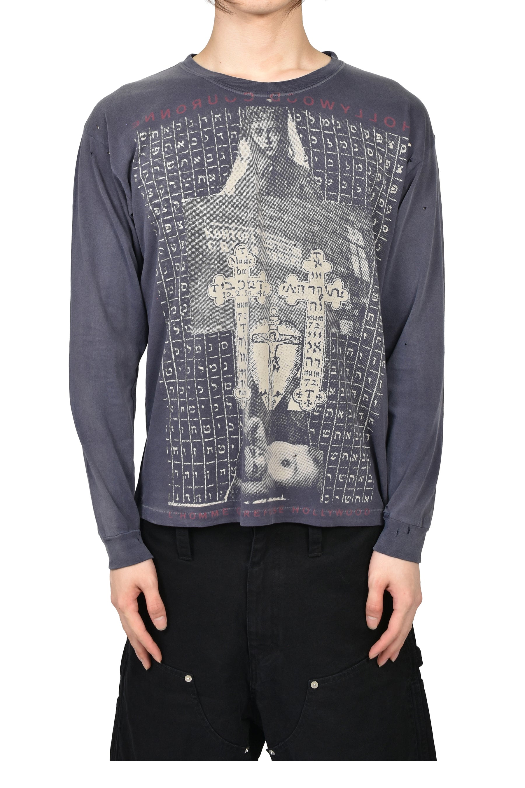 HOLLYWOOD COURONNNE LS T-SHIRT / ANTIQUE PURPLE