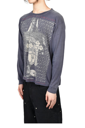 HOLLYWOOD COURONNNE LS T-SHIRT / ANTIQUE PURPLE