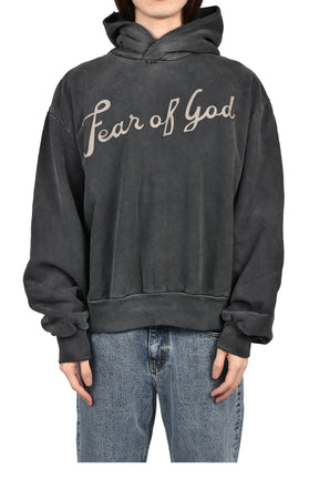 "26" CLASSIC FIT HALF RAGLAN HOODIE / OFF BLK