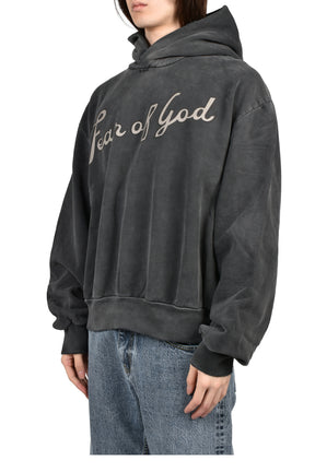 "26" CLASSIC FIT HALF RAGLAN HOODIE / OFF BLK