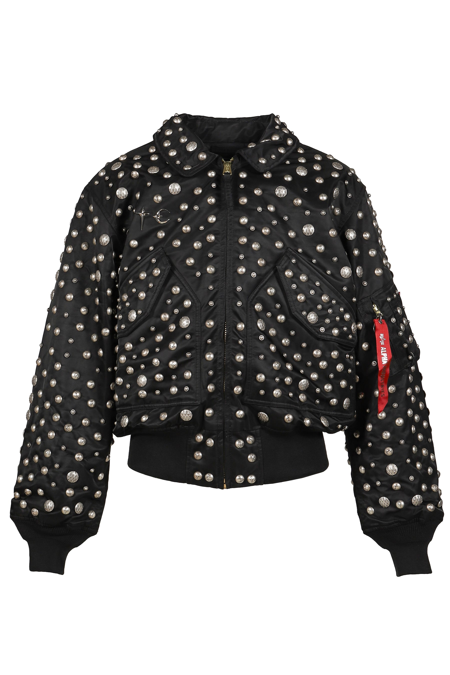 AI CWU 45/P FLIGHT JACKET (ALL OVER RIVET VERSION) / BLK 