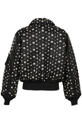 AI CWU 45/P FLIGHT JACKET (ALL OVER RIVET VERSION) / BLK 