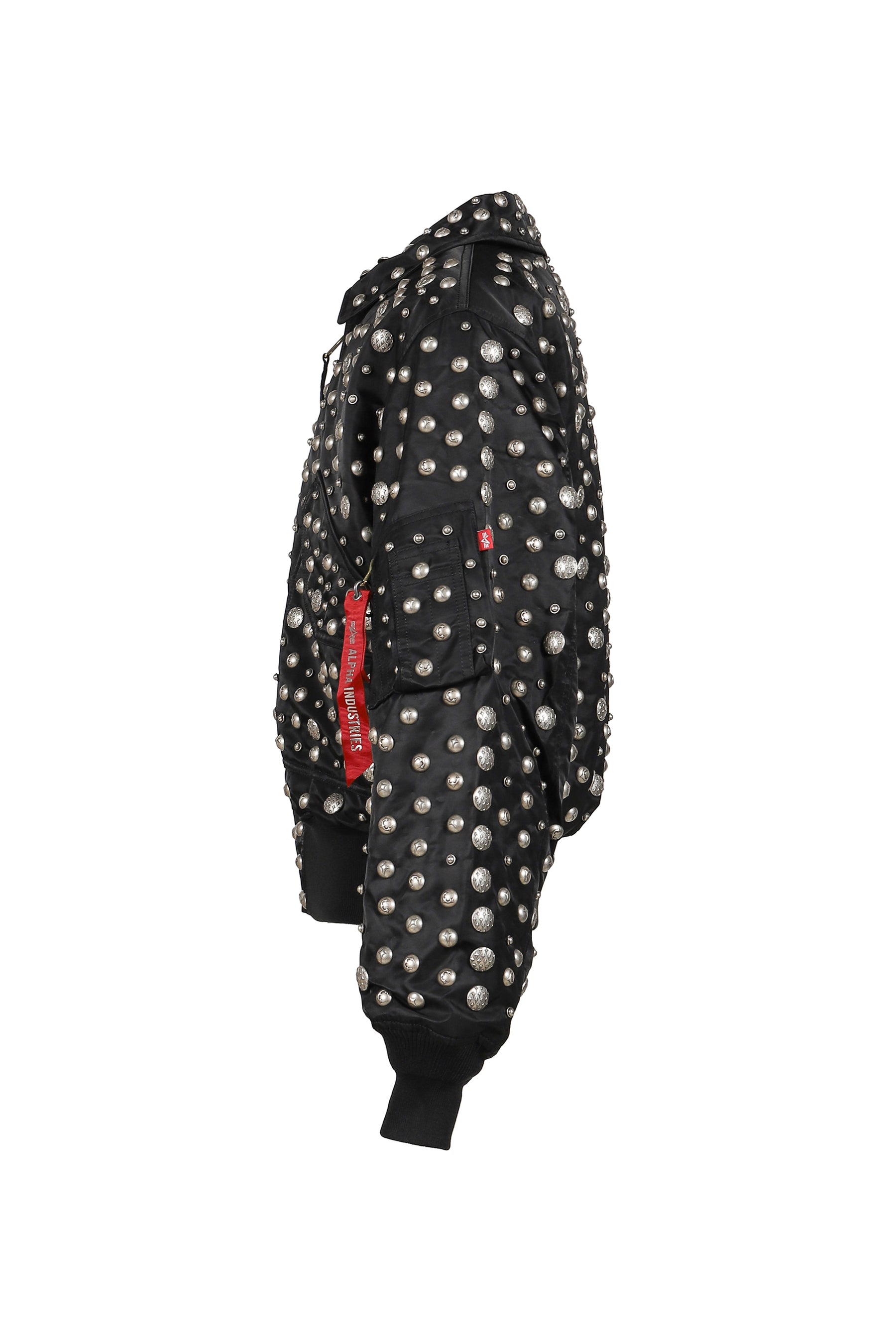 AI CWU 45/P FLIGHT JACKET (ALL OVER RIVET VERSION) / BLK 