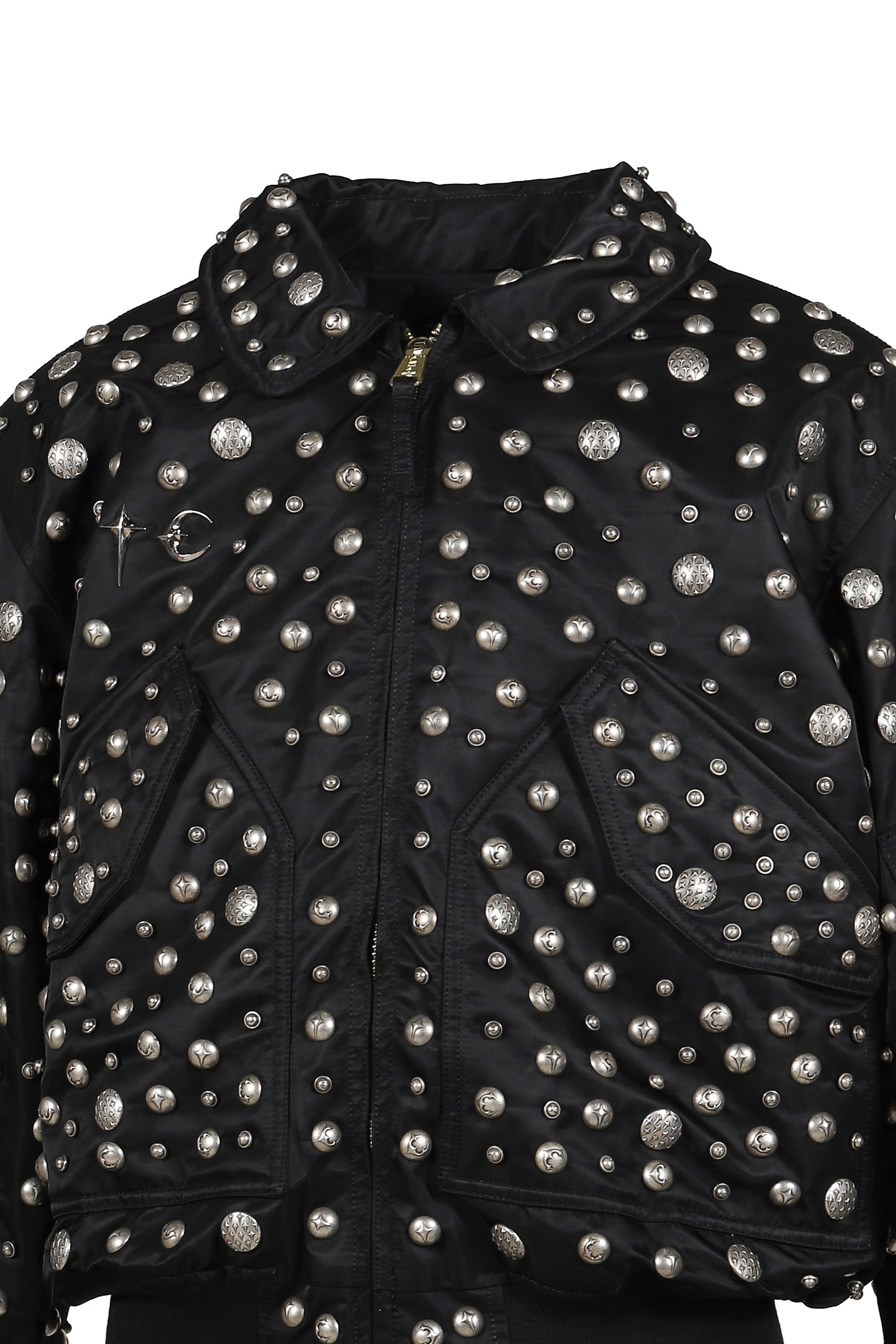 AI CWU 45/P FLIGHT JACKET (ALL OVER RIVET VERSION) / BLK 