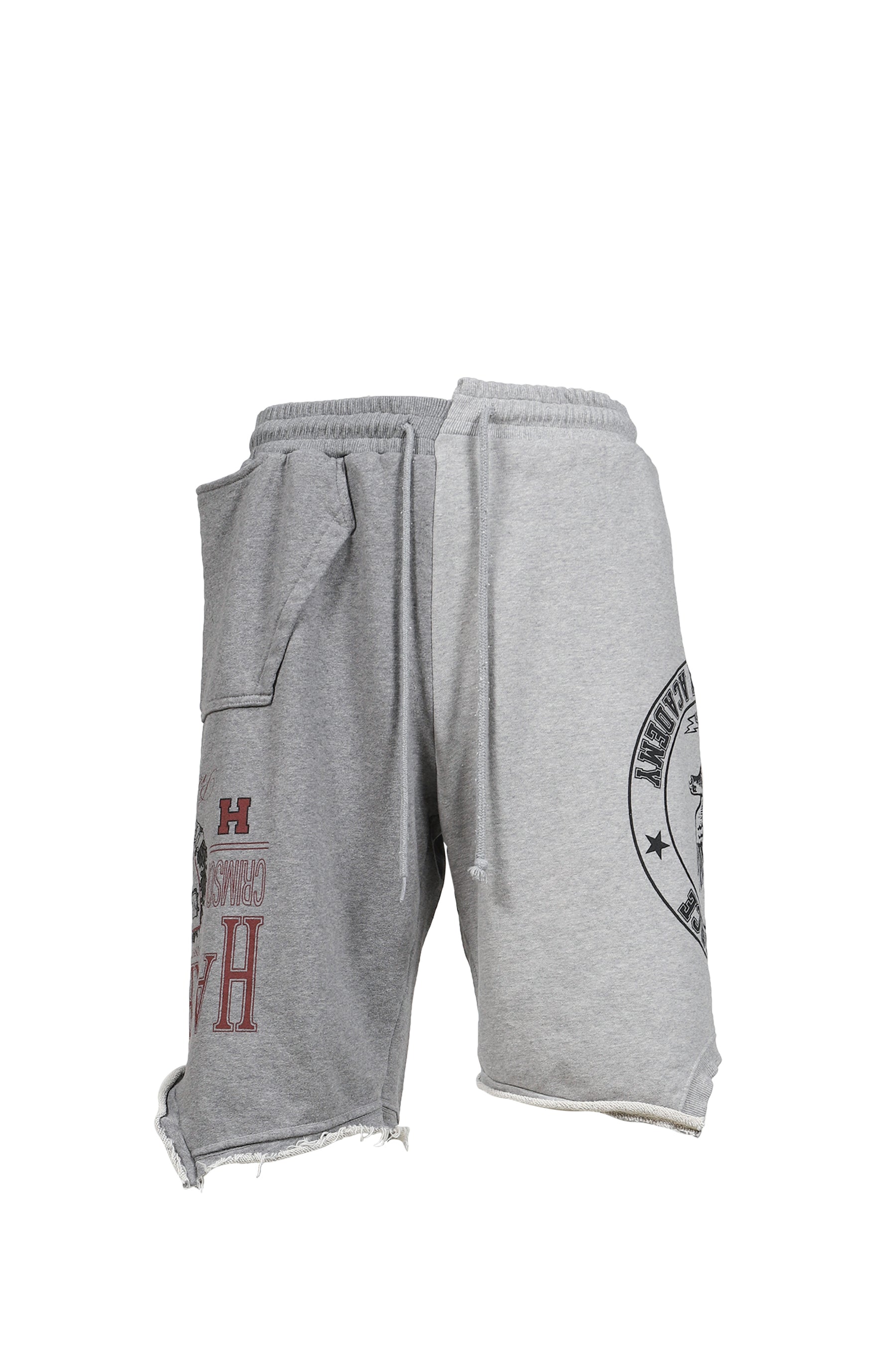 RECONSTRUCTED SWEAT SHORTS / GRY