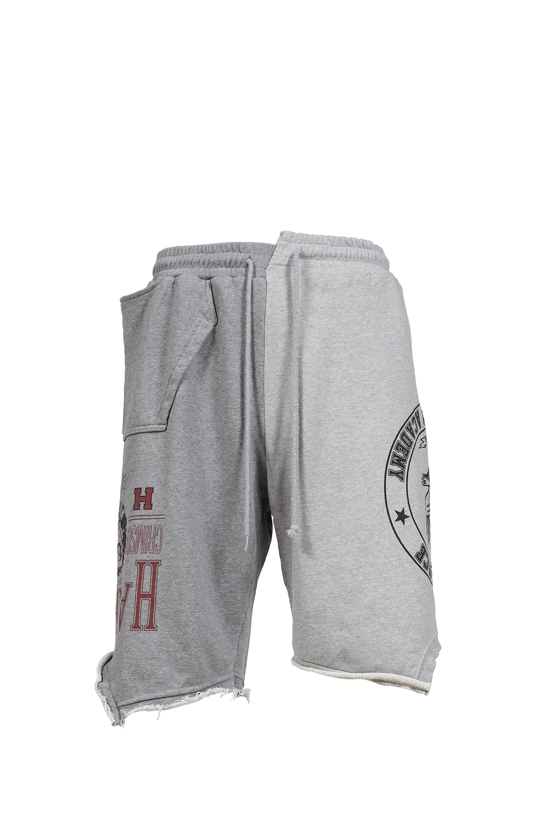 RECONSTRUCTED SWEAT SHORTS / GRY
