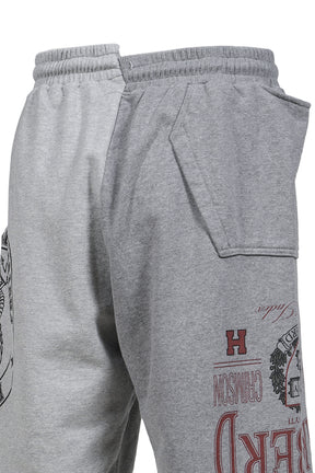 RECONSTRUCTED SWEAT SHORTS / GRY