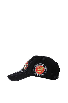 UPCYCLED RACING CAP / WASHED BLK