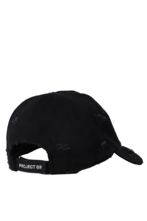 UPCYCLED RACING CAP / WASHED BLK