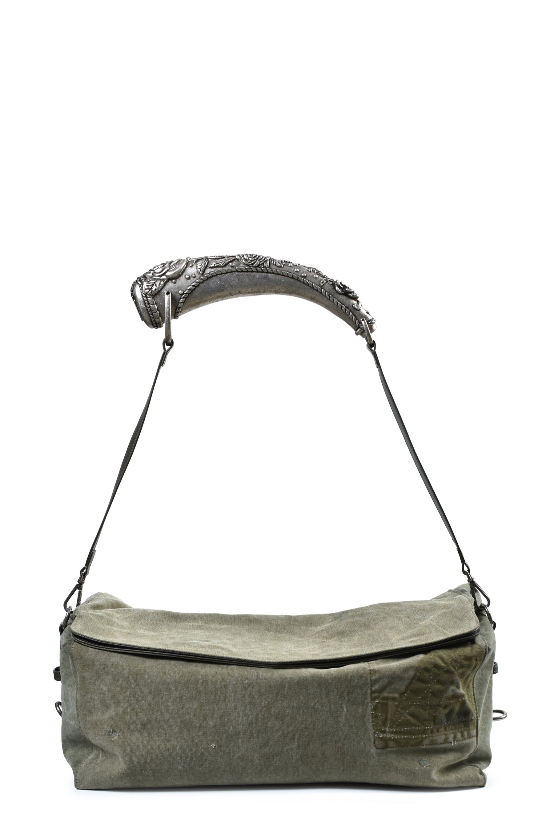 ROSE HANDLE WEEKEND BAG / VINTAGE OLV