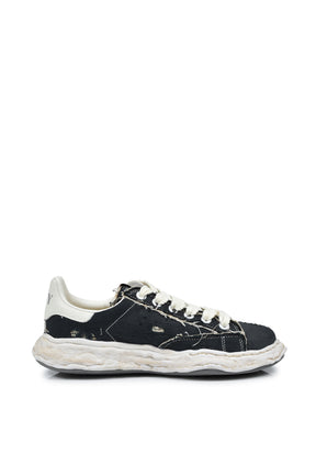 CHARLES RIPPING OVER DYE LOW CANVAS / BLK