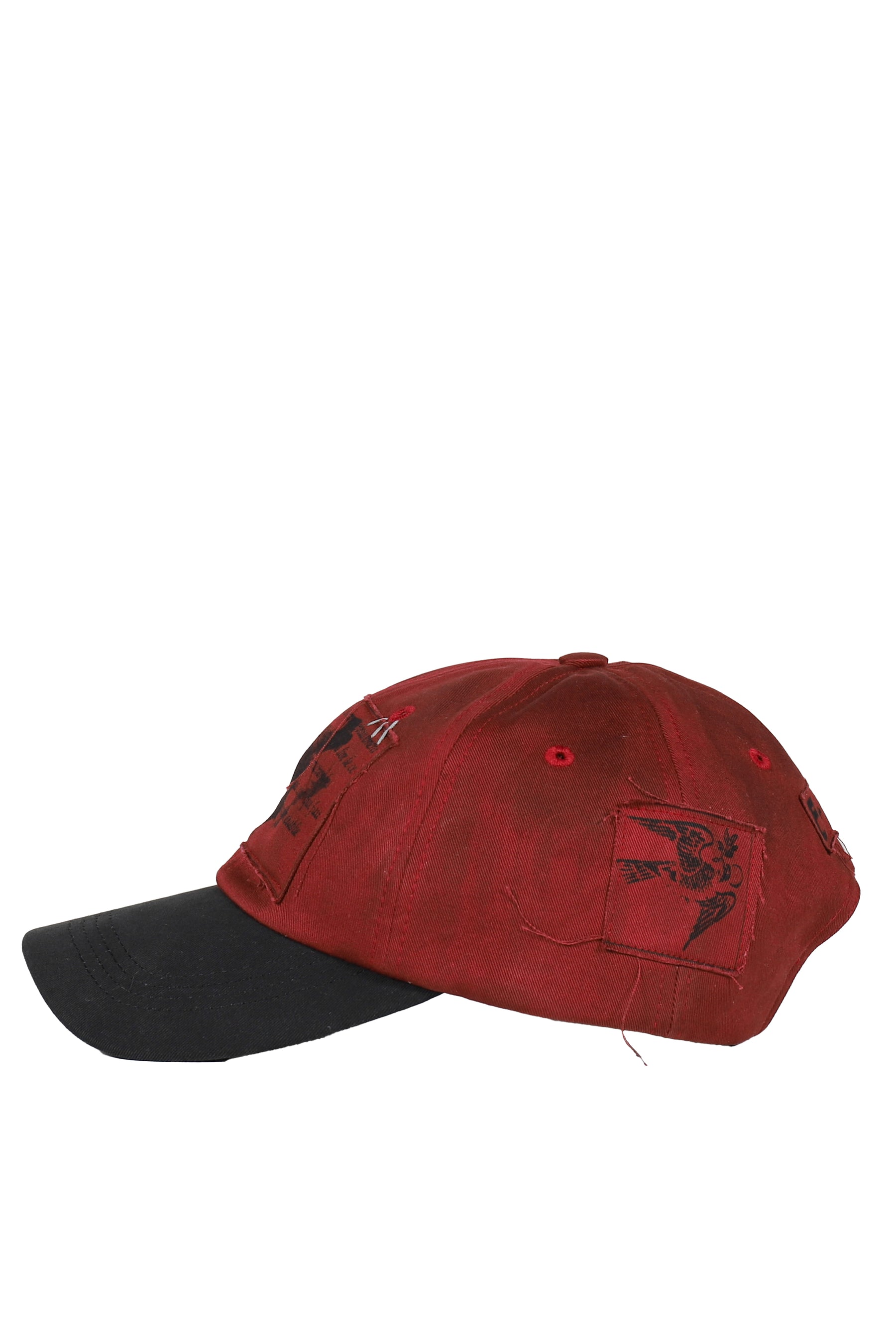 ENFANTS RICHES DÉPRIMÉS NAPOLEON 6-PANEL HAT / RED BLK
