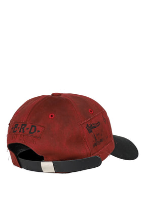 ENFANTS RICHES DÉPRIMÉS NAPOLEON 6-PANEL HAT / RED BLK