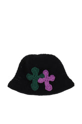 3D CROSS KNITHAT / BLK