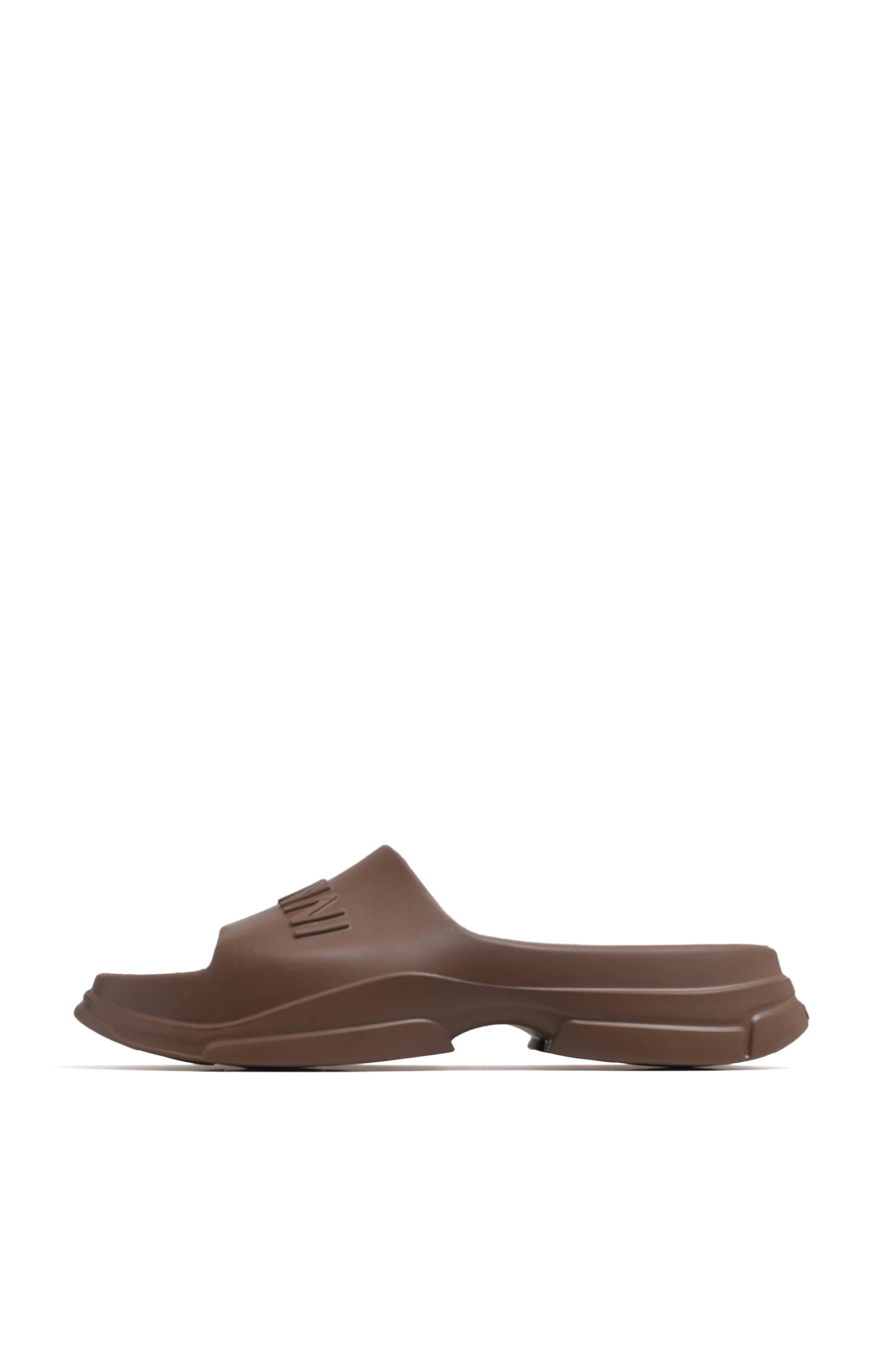 GANNI ガニー SS24 LIGHT WEIGHT POOL SLIDE / BRW - NUBIAN