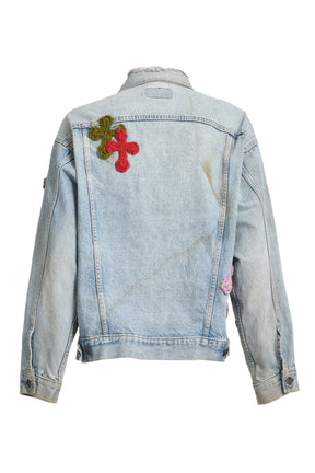 3D CROSS DENIM JACKET / MULTI