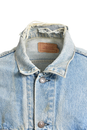 3D CROSS DENIM JACKET / MULTI