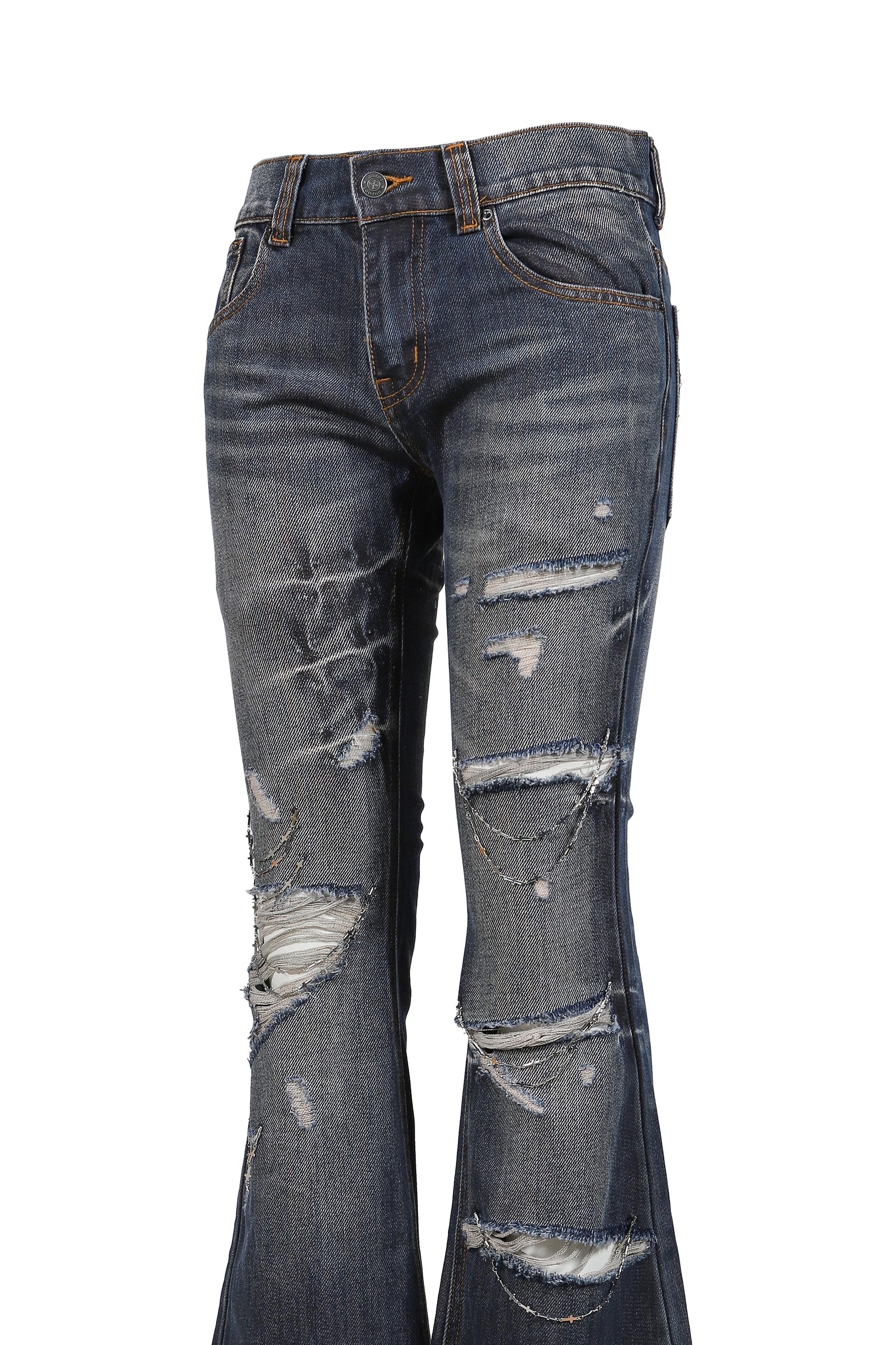 CROSS CHAIN ​​BLUE DRIFT JEANS / BLU