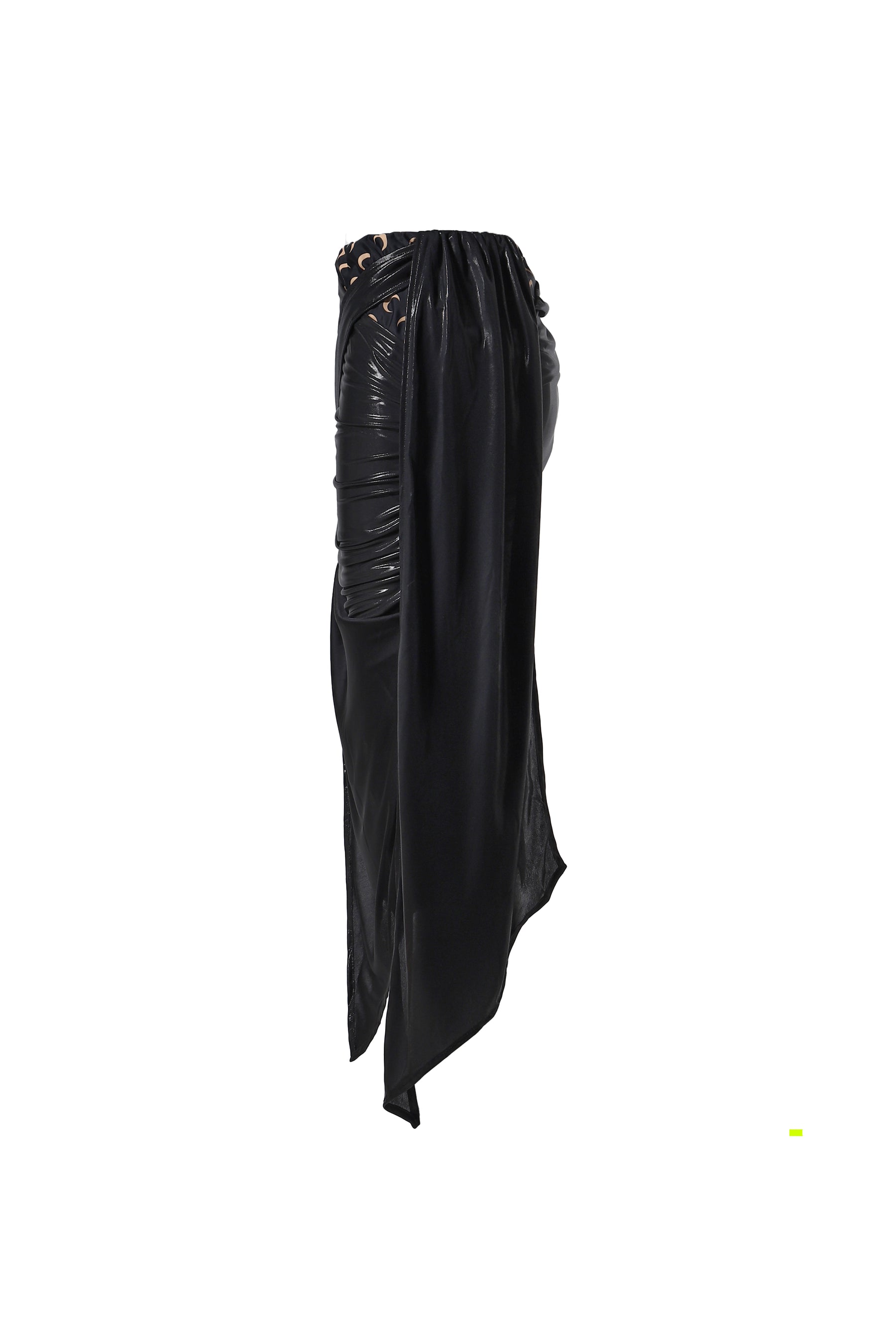 REGENERATED JERSEY DRAPPED DRAPED SKIRT / BK99 BLK