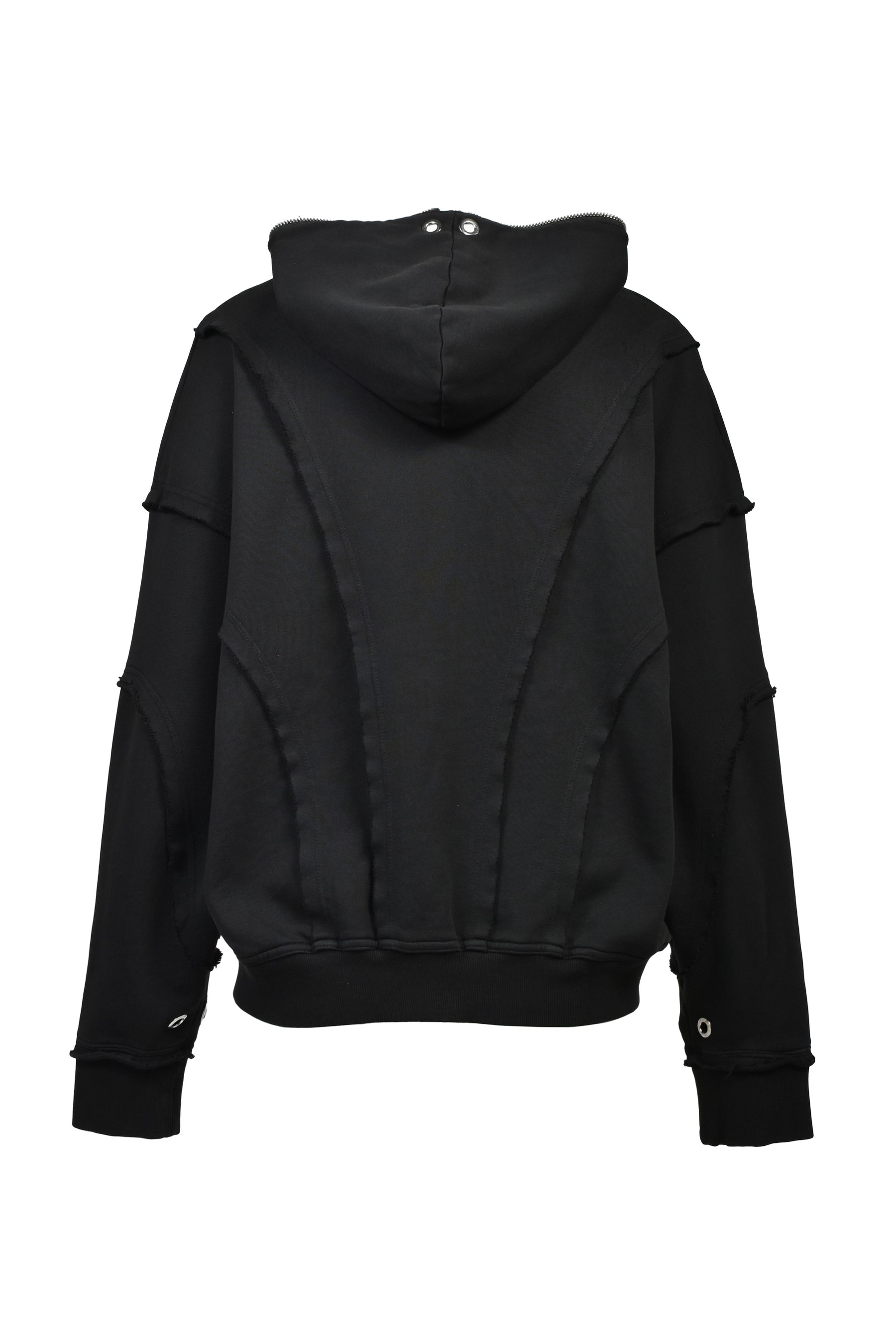 FADE ZIP UP HOODIE TYPE-2 / BLK