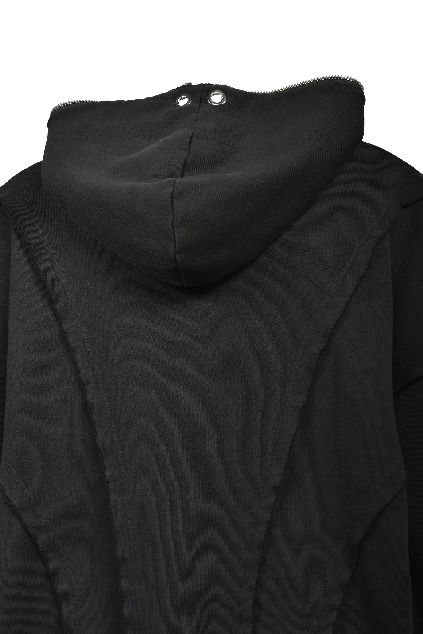 FADE ZIP UP HOODIE TYPE-2 / BLK