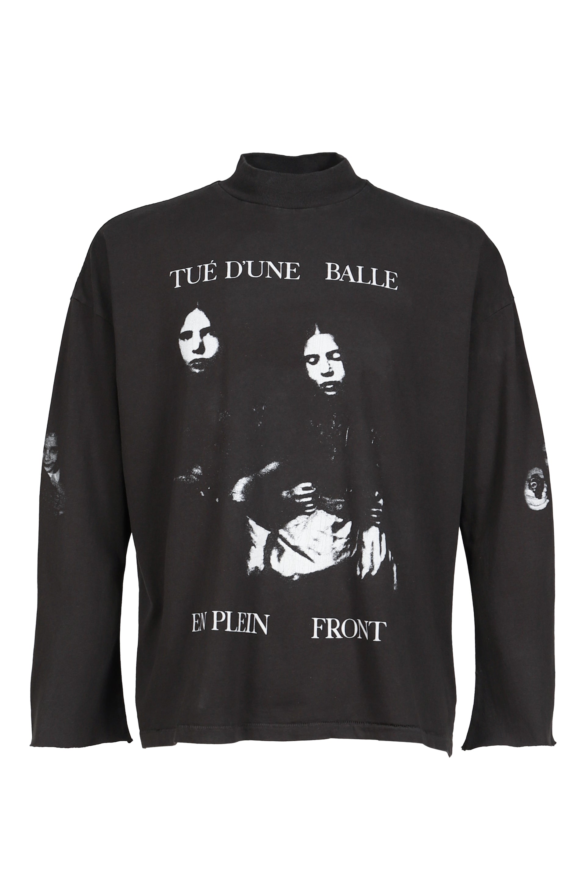 BALLETUE D’UNE MOCK NECK LS T-SHIRT / FADED BLK