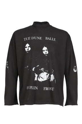BALLETUE D’UNE MOCK NECK LS T-SHIRT / FADED BLK