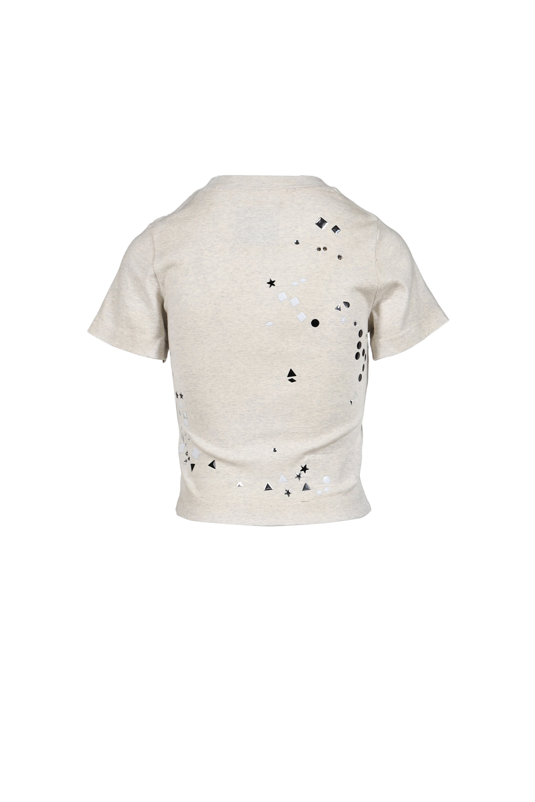 EMBELLISHED STICKER TEE / WHT