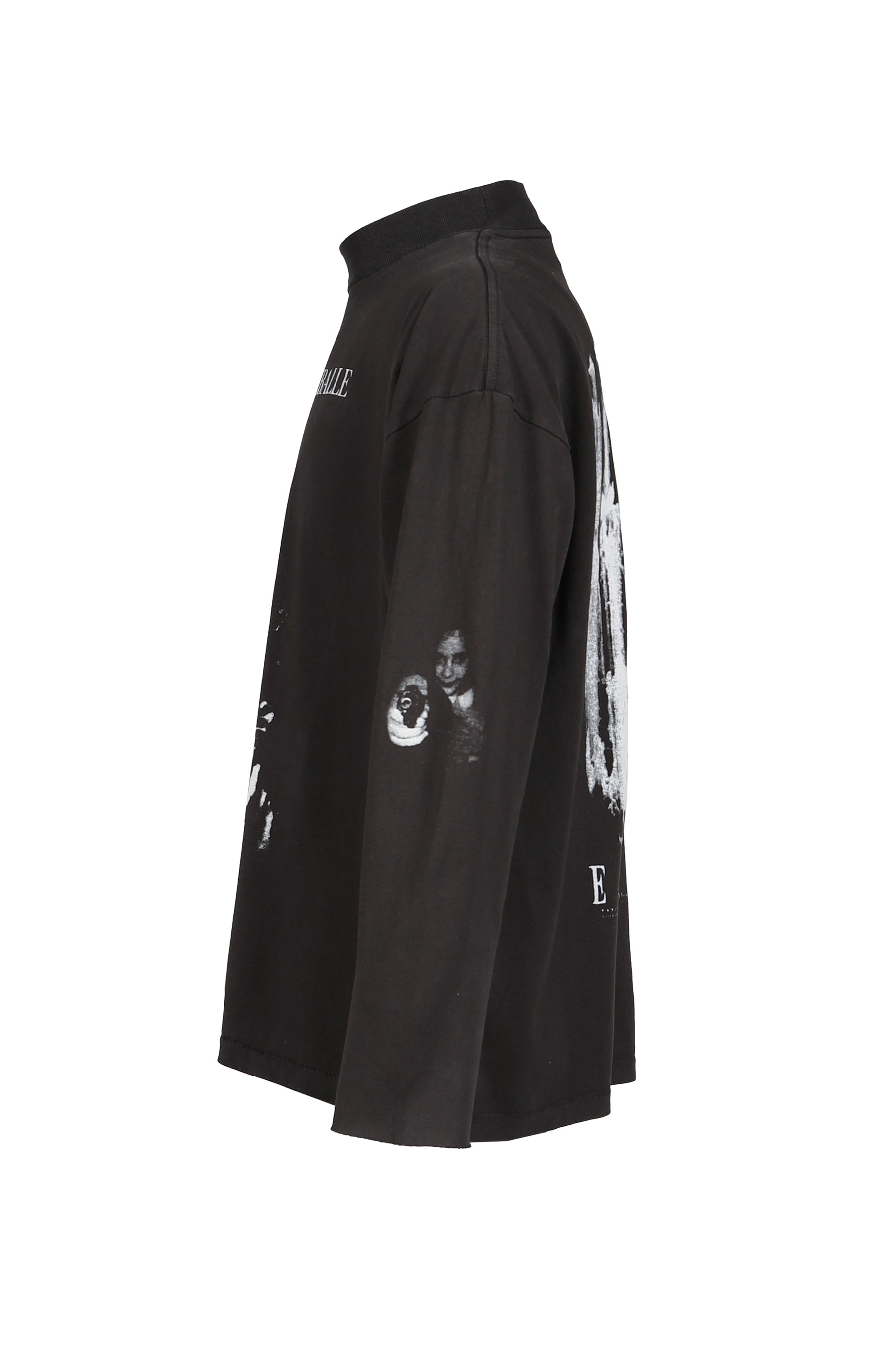 BALLETUE D’UNE MOCK NECK LS T-SHIRT / FADED BLK