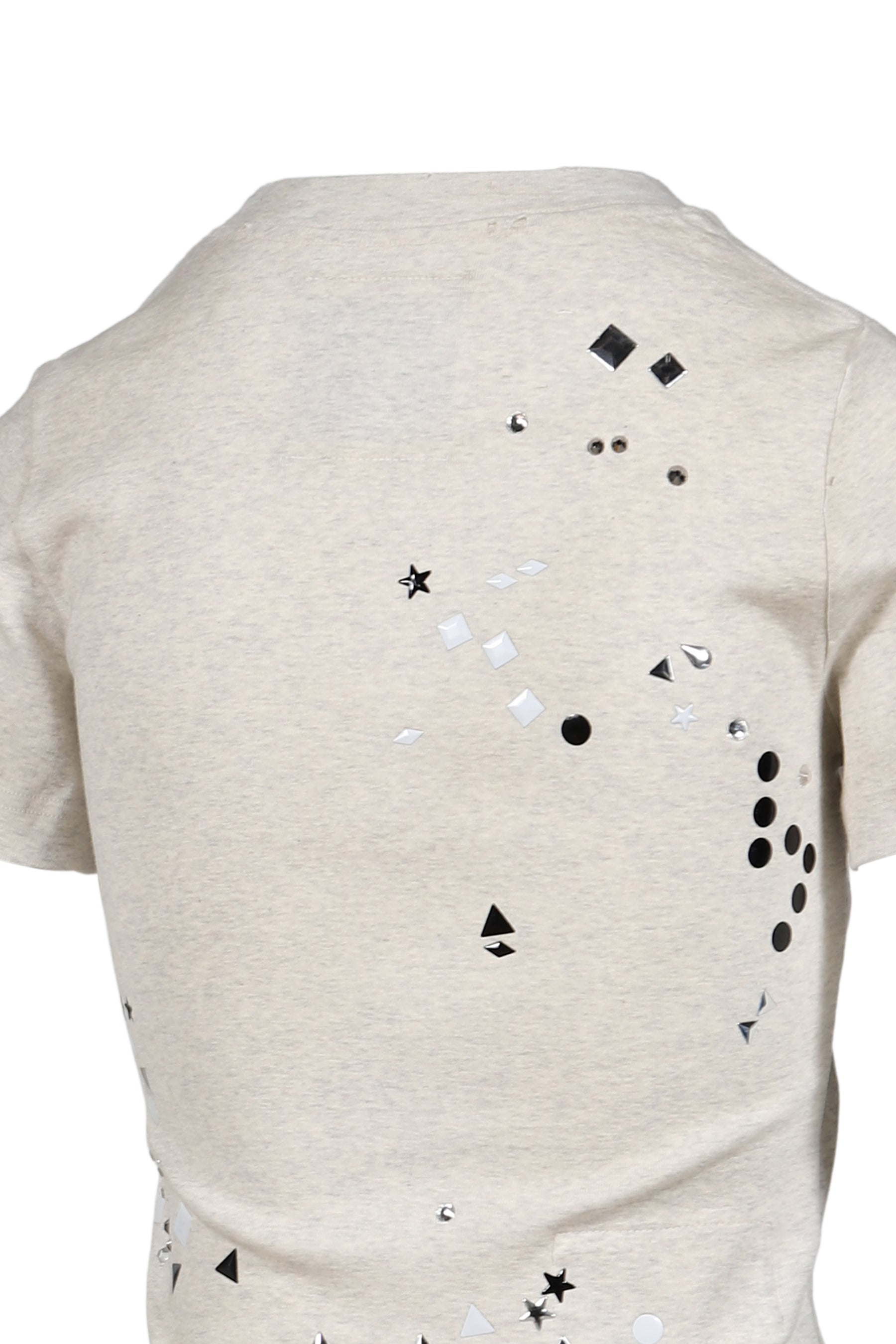 EMBELLISHED STICKER TEE / WHT