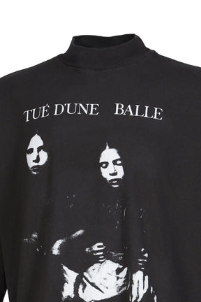 BALLETUE D’UNE MOCK NECK LS T-SHIRT / FADED BLK