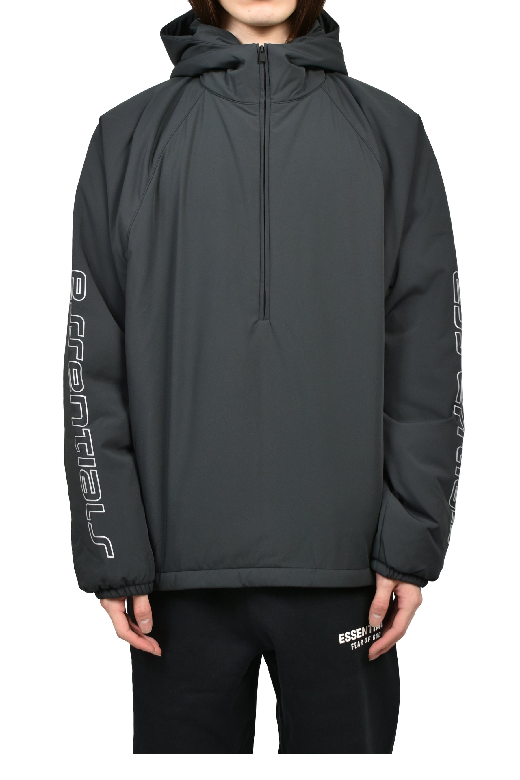 HALF ZIP ANORAK / VTG BLK