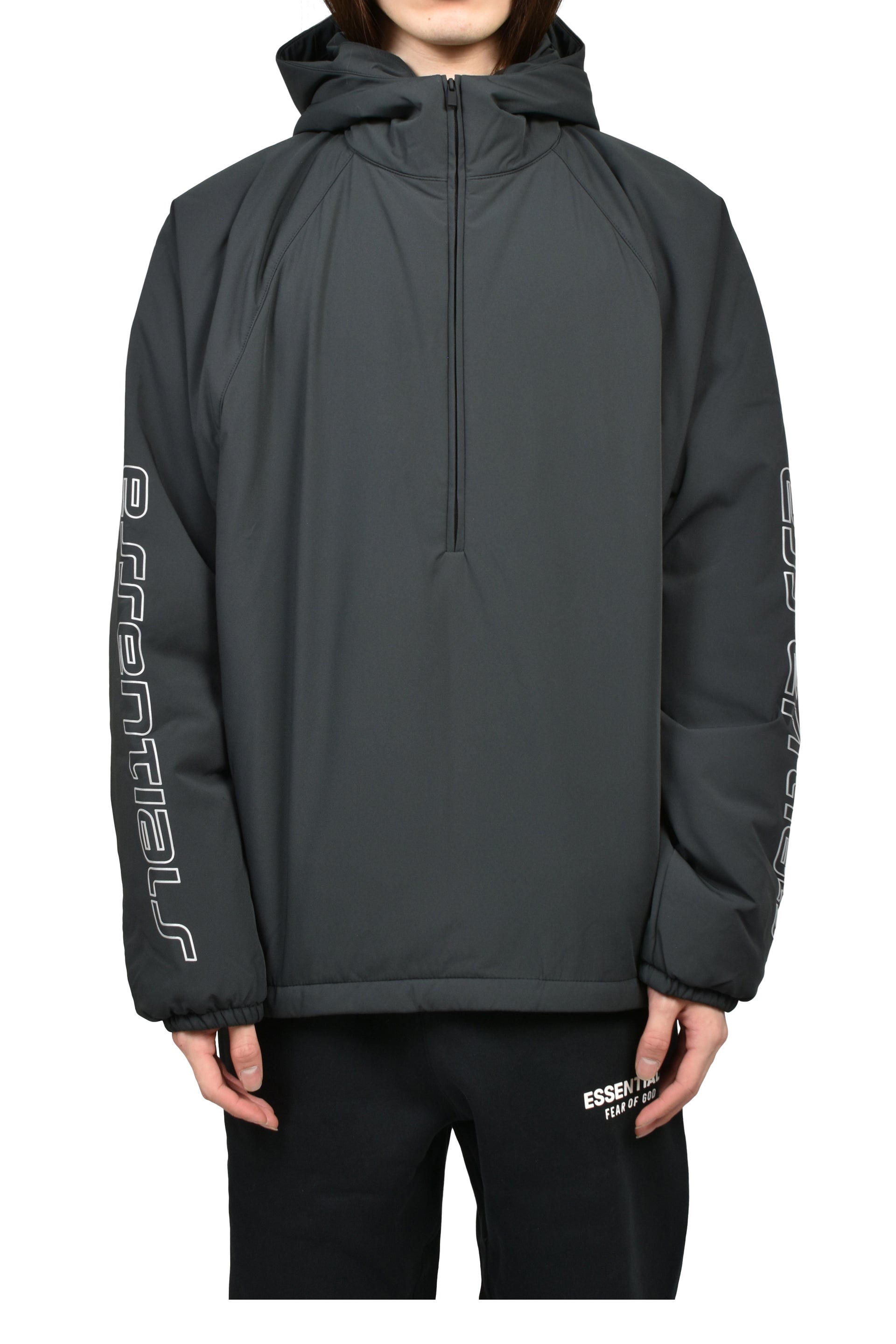 HALF ZIP ANORAK / VTG BLK