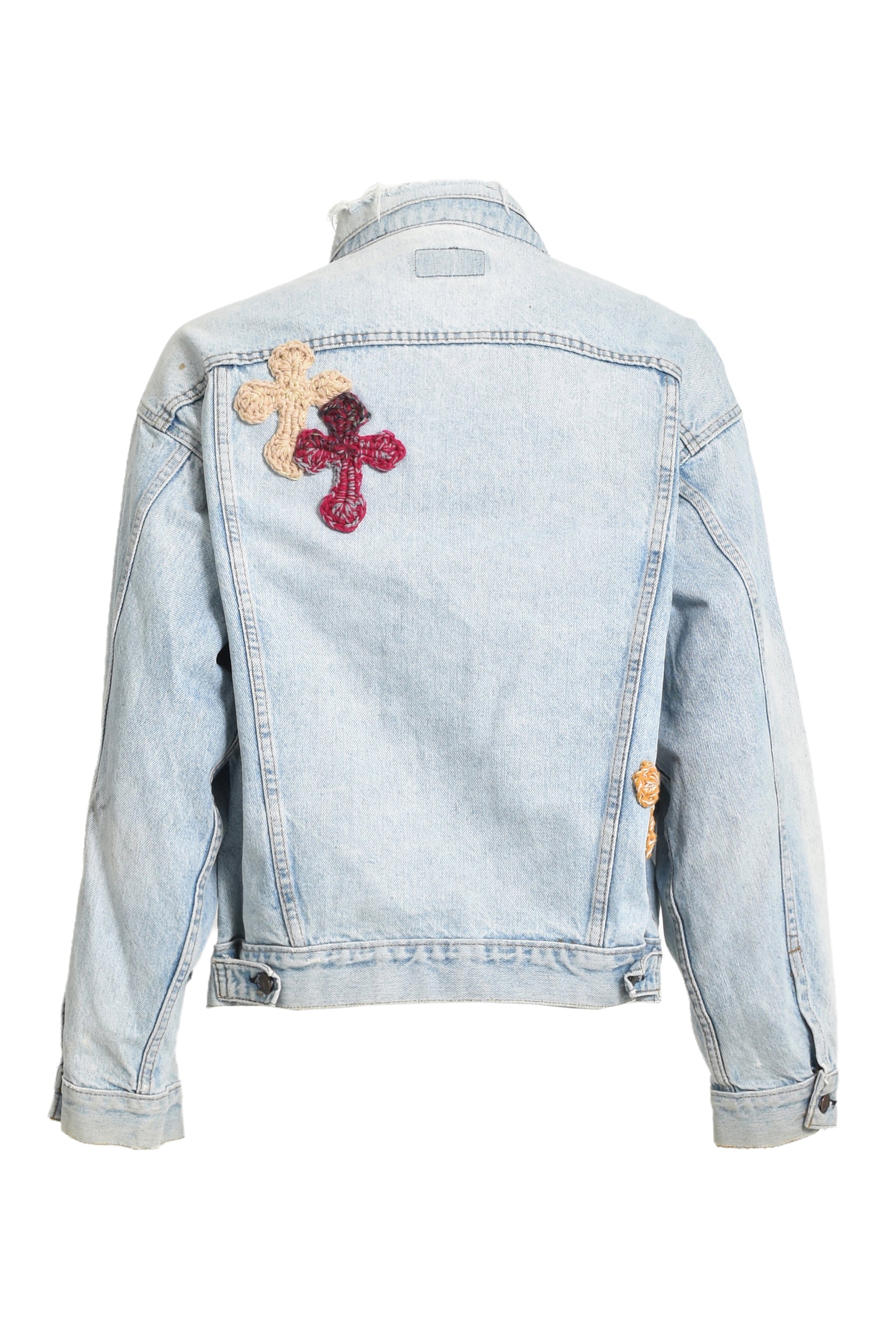 3D CROSS DENIM JACKET / MULTI