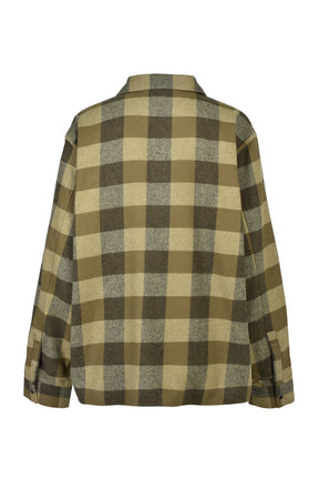 OS HEAVY FLANNEL SHIRT / DEEP OLV
