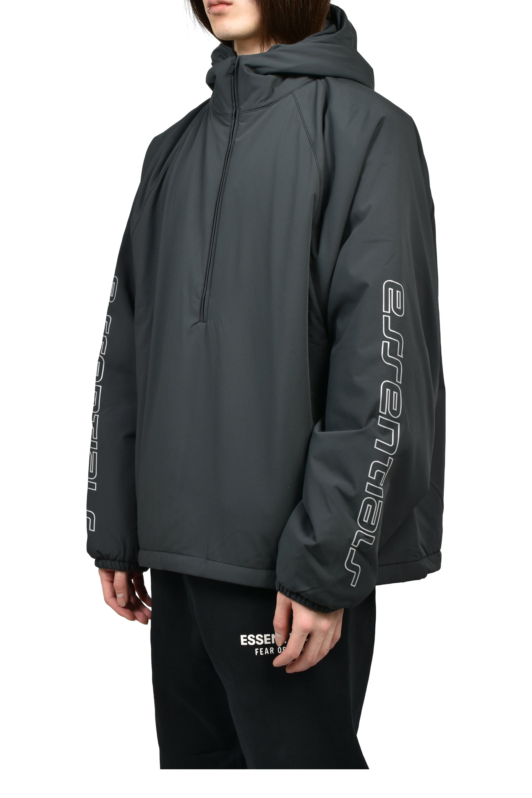 HALF ZIP ANORAK / VTG BLK