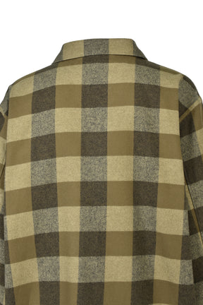 OS HEAVY FLANNEL SHIRT / DEEP OLV