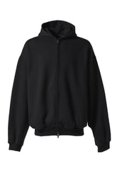 HEAVY FLEECE FULLZIP HOODIE / BLK