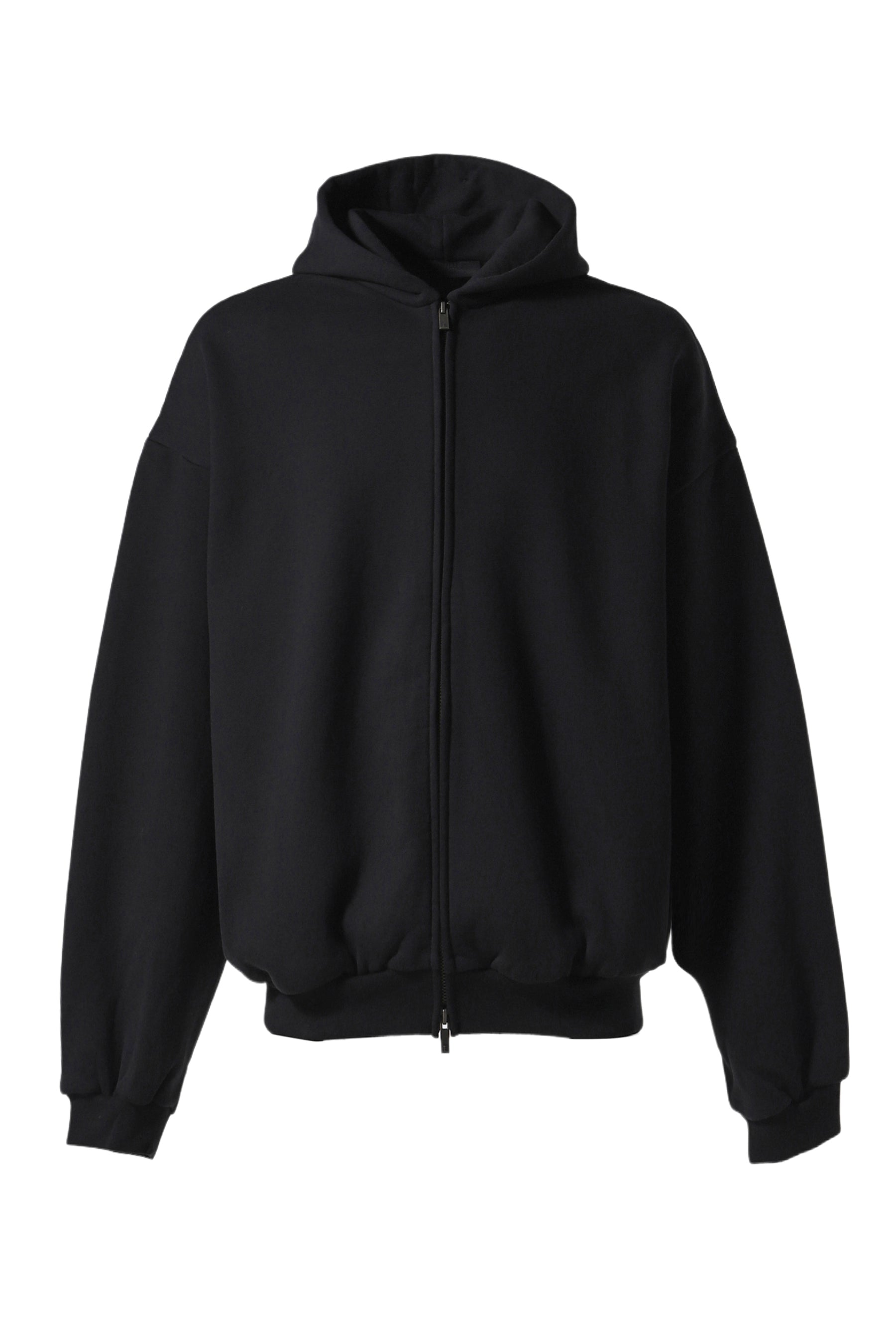 HEAVY FLEECE FULLZIP HOODIE / BLK