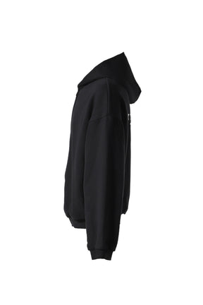 HEAVY FLEECE FULLZIP HOODIE / BLK