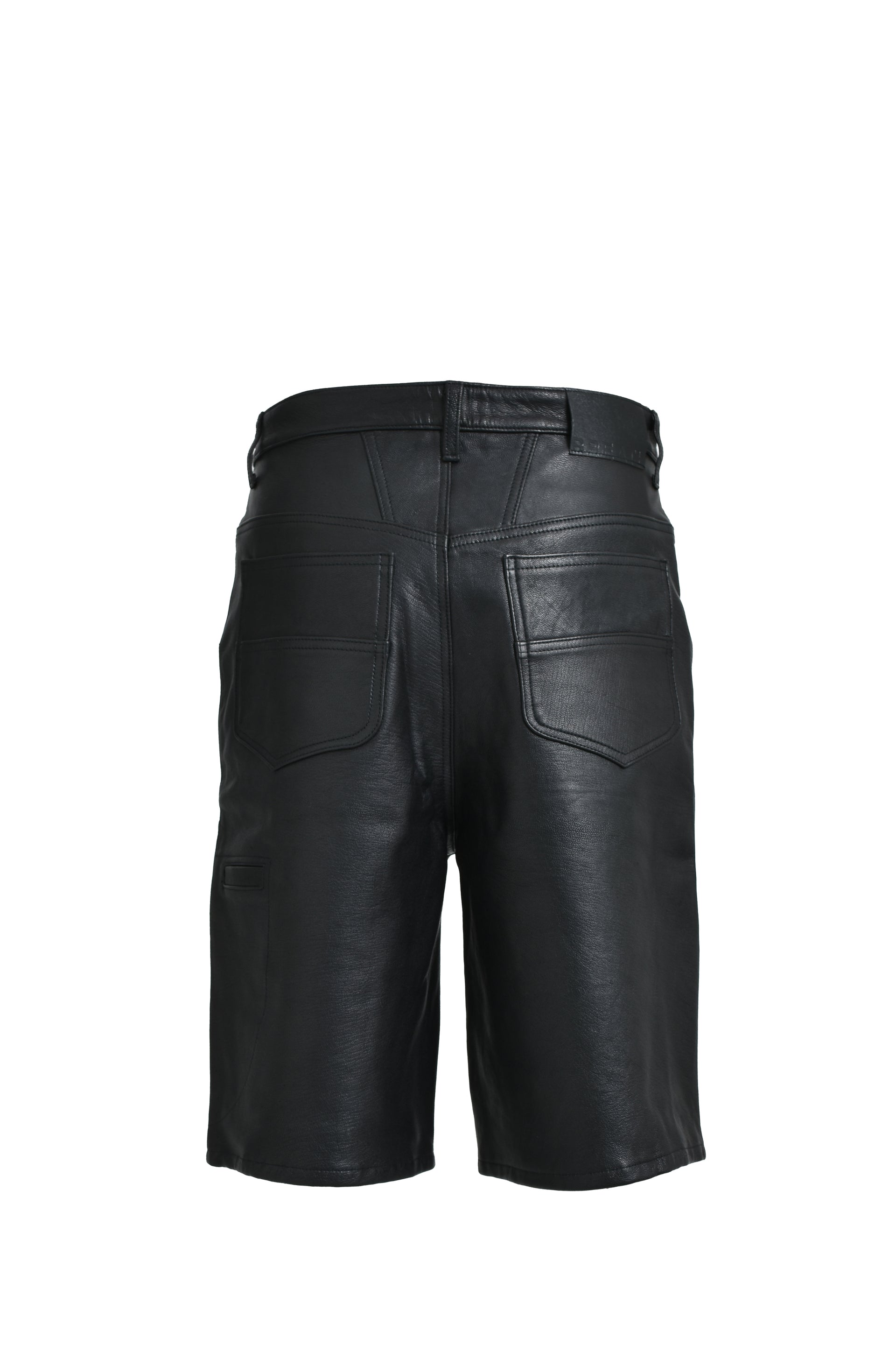BREATH NEWRICH LEATHER SHORTS / BLK