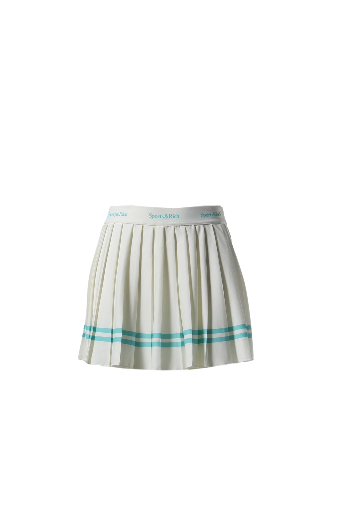 SERIF LOGO PLEATED SKIRT COCONUT / COCONUT