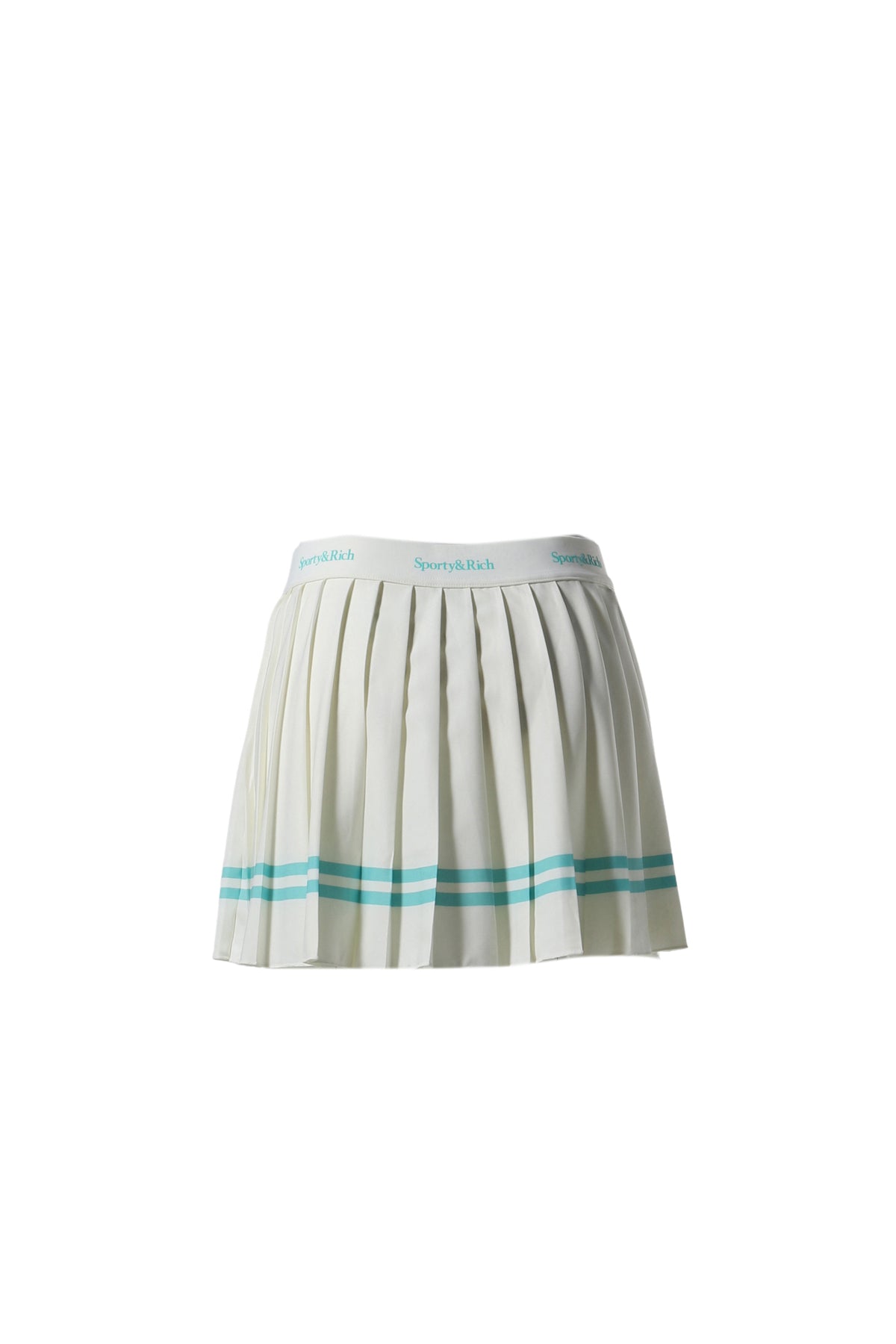 SERIF LOGO PLEATED SKIRT COCONUT / COCONUT